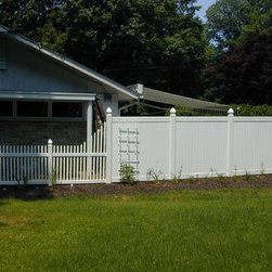 combination vinyl picket & vinyl privacy - Home Fencing And Gates