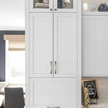 Transitional style kitchen cabinets