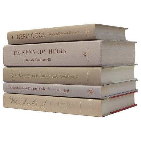 Modern Driftwood Book Stack, 5-Piece Set