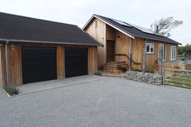 This is an example of a beach style home design in Christchurch.