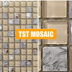 New design glass tile-- nature shell in the chips - Products