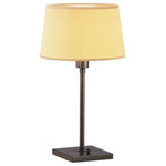 Robert Abbey - Robert Abbey Z1812 Real Simple - One Light Club Table Lamp - TABLE LAMP Base Dimensions: 7  Dark Bronze Powder Coat Finish  Snowflake FabricReal Simple One Light Club Table Lamp Dark Bronze Powder Coat and Snowflake Fabric Shade *UL Approved: YES *Energy Star Qualified: n/a  *ADA Certified: n/a  *Number of Lights: Lamp: 1-*Wattage:100w A19 Medium Base bulb(s) *Bulb Included:No *Bulb Type:A19 Medium Base *Finish Type:Dark Bronze Powder Coat