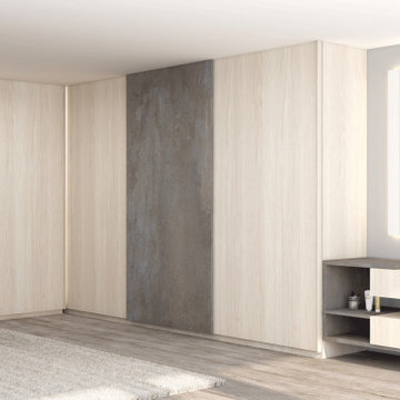 Sliding Wooden Wardrobe in White Gladstone Supplied by Inspired Elements