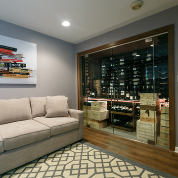Short Hills NJ Contemporary Modern Wine Cabinet