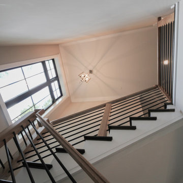 Project #69 | Contemporary Staircase with Horizontal Metal Rods