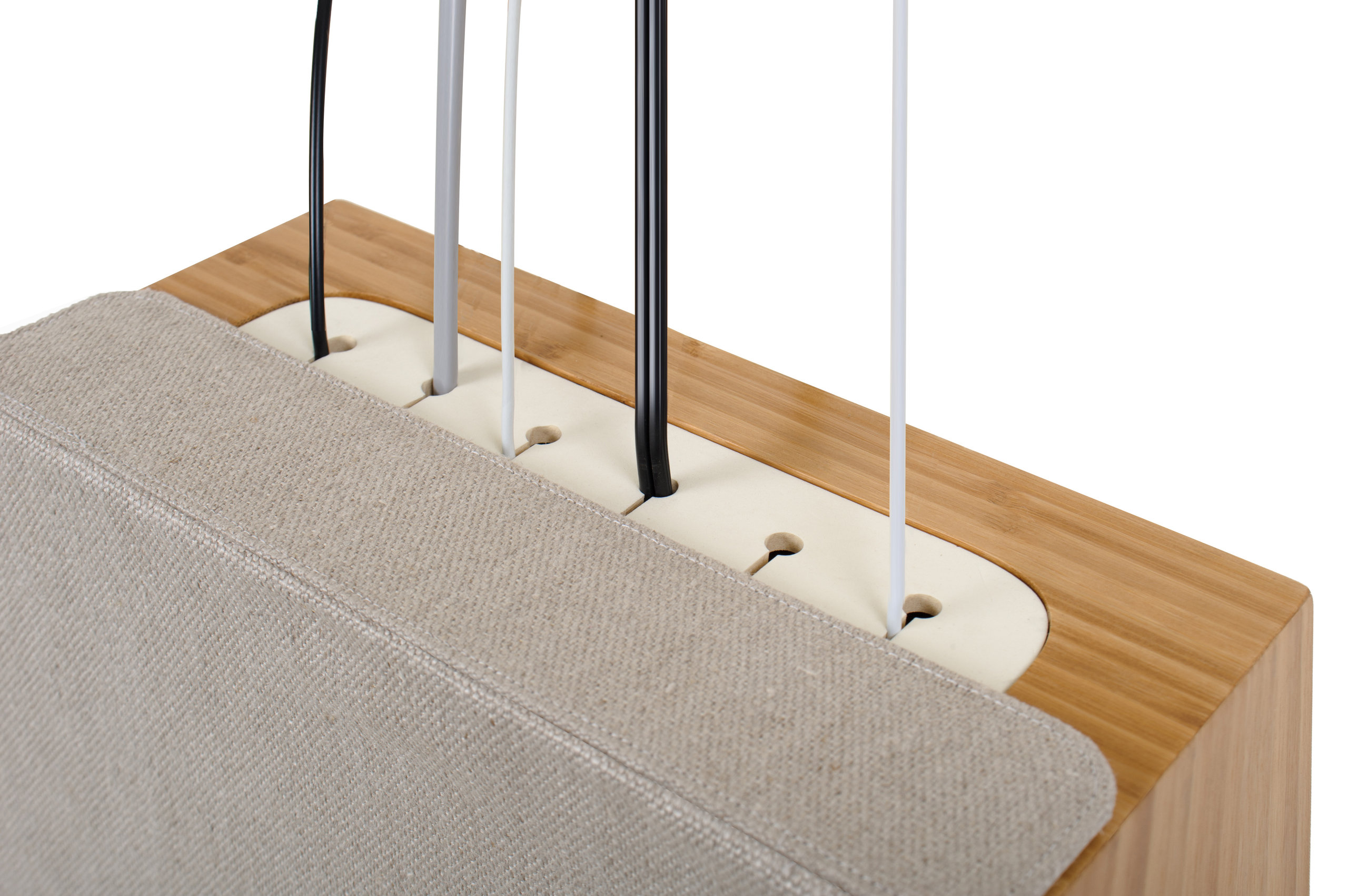 Cord Corral Cable and Cord Organizer, Zen, With New 8-A/C + 3 Usb Power Strip