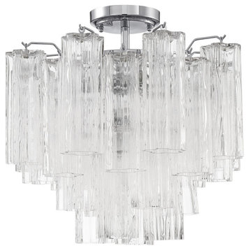 Addis Four Light Ceiling Mount in Polished Chrome