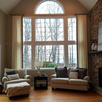 two story family room