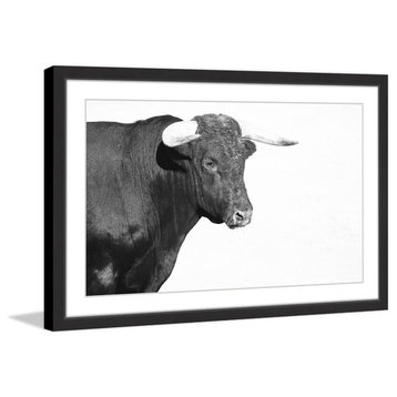 "Horned Beast" Framed Painting Print, 18x12