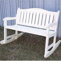Aspen Garden Double Rocking Chair - Outdoor Rocking Chairs