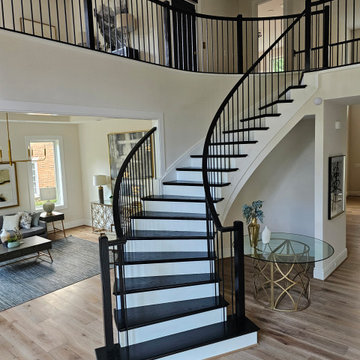 Project #130 | Curved Staircase with Wraparound Balcony