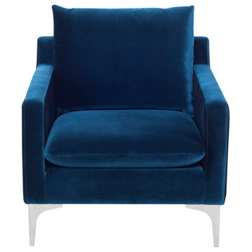 Anders Midnight Blue Single Seat Sofa