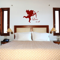 Cupid - Love is All Beautiful Wall Decal (SKU 018) - Wall Decals