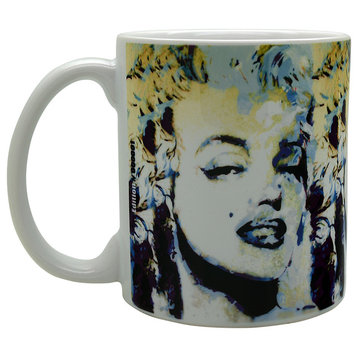 Marilyn Monroe "Blue Marilyn" Mug Art by Mark Lewis