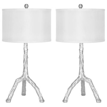 Silver 29-Inch H Branch Table Lamp