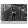 'Christmas Barn in the Snow' Canvas Art by Kurt Shaffer