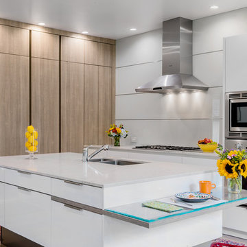 Modern modes in an eclectic Brookline, MA abode
