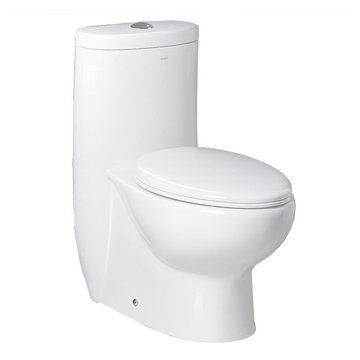 Eago TB309 Dual Flush One Piece Modern Toilet