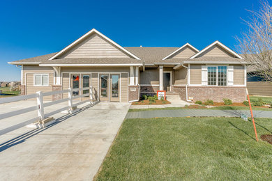 Inspiration for a contemporary exterior home remodel in Wichita