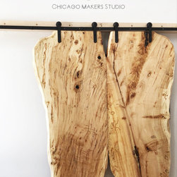 Live Edge Solid Maple Sliding Door - Home Improvement