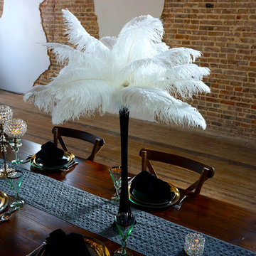 Ostrich Feather Centerpieces