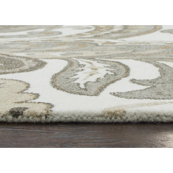 Rizzy Home Suffolk SK326A Beige Paisley Area Rug, Rectangular 10' x 13'