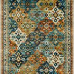 Karastan Rugs - Karastan Rugs Mele Multi 8'x10' Area Rug - Heirloom inspired details are featured in a warm color palette in the stately style of Karastan Rug's Mele Area Rug. Crafted through unique precision dye injected technology to create a tapestry of traditional design motifs, this debut of Karastan's Kaleidoscope Collection is thoughtfully worn through delicately distressed details and color erosion techniques. Stylized on a silky-soft canvas of SmartStrand Triexta yarn, this area rug offers a built-in lifetime stain and soil resistance that will never wear or wash off, helping to maintain its eternally elegant aesthetic. Ideal for entryways, living rooms, kitchens, bedrooms, dining areas, offices and more, this designer style is also available in runners, scatters, 5'x8' area rugs, large 8'x10' area rugs and other popular sizes. Keep your new rug and the flooring beneath looking their best with an essential all-surface, earth conscious rug pad, crafted of 100% recycled fibers and certified Green Label Plus by The Carpet and Rug Institute!