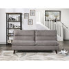 Lexicon Mackay Upholstered Click Clack Convertible Sofa in Brown