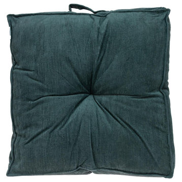 Parkland Collection Alena Transitional Charcoal Floor Pillow FLRL21180P