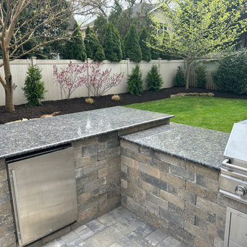 Outdoor Kitchen, Patio, Walkway and Landscape