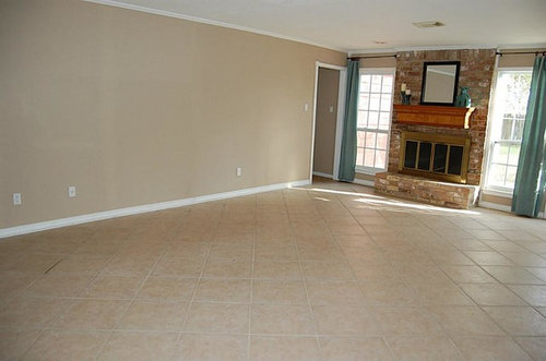 Need Help With Living Room Layout We Have Since Removed The Gold Cover On Fireplace And Painted Room Behr Parisian Taupe