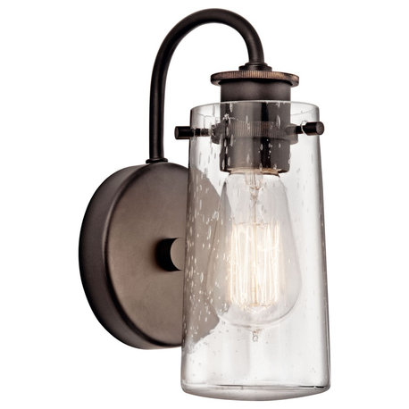 Kichler Braelyn 1 Light Wall Sconce, Olde Bronze