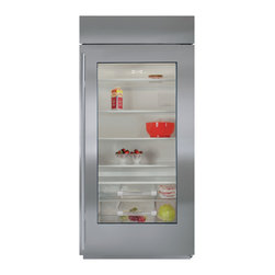 Sub-Zero 36" Built-In All Refrigerator with Glass Door | BI-36RG/S/TH - Refrigerators