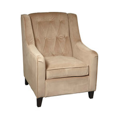 office star avenue six curves tufted accent chair in coffee velvet fabric tufted wingback chair - Tufted Wingback Chair office star avenue six curves tufted accent chair in coffee velvet fabric tufted wingback chair - Tufted Wingback Chair