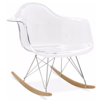 Cecil Eiffel-Style Rocking Chair, Clear