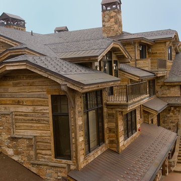 Hand-hewn Skin siding