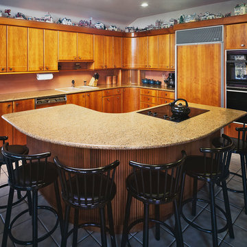 Contemporary Wood Kitchen mahogany and cherry