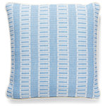 SCALAMANDRE - Lark Stripe 18X18 Pillow, Bluebell, 18" X 18" - Featuring luxury textiles from The House of Scalamandre, this pillow was thoughtfully curated by our design team and sewn together with care in the USA. Effortlessly incorporate a piece of our rich history and signature aesthetic into your home, and shop our pre-styled pillows, made for you!