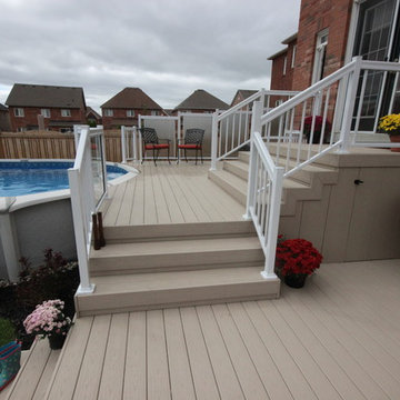 Custom decks by Hickory Dickory Decks using Veka decking.