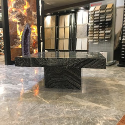 Black Wave Marble Tables - Coffee Tables