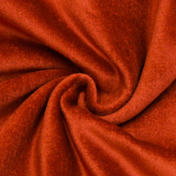 Rust Cotton Velvet By The Yard, 54" Wide Velvet, Upholstery Fabric Fabric