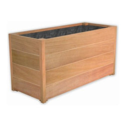 Sevilla Hardwood Trough - Outdoor Plant Pots & Planters