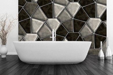 Design ideas for a contemporary bathroom in Angers.