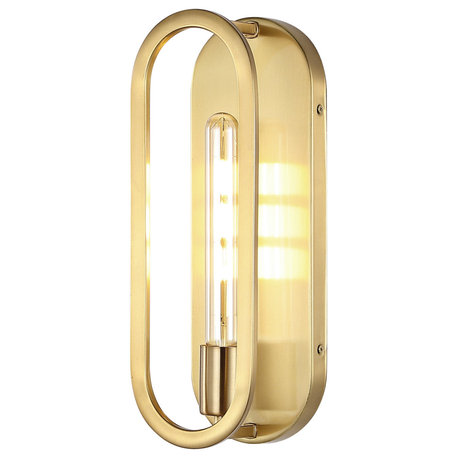 Emilia 4.75" 1-Light Modern Bohemian Iron LED Sconce, Gold