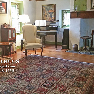 Newtown PA 1700's Stone Farm House with Nejad Oriental Rugs