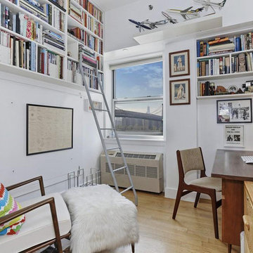 Guest Bedroom | Library | Home Office with Vintage vibes - Brooklyn, NY