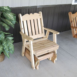 Cedar Royal English Glider Chair - Outdoor Gliders