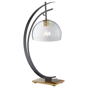 Table Lamps By Alcove Lighting, Metal Orbit Globe Table Lamp