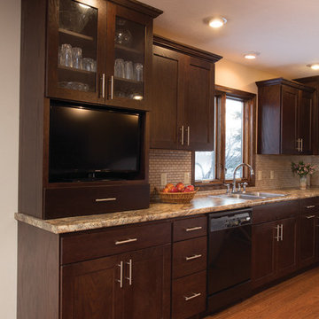 Transitional Kitchen in rural Valley Springs, South Dakota