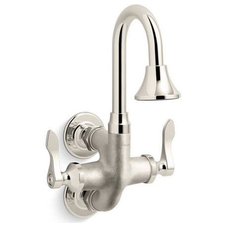Kohler Triton Bowe Cannock 12GPM Service Sink Faucet, Vibrant Bright Nickel